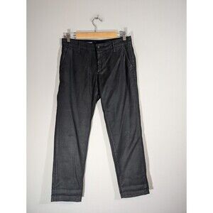 AG Adriano Goldschmied The Caden Tailored Trouser Coated Black Sz 26R Capsule‎